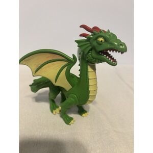 Lakeshore Green Yellow Dragon Figurine Collectible Fantasy Creature Plastic Toy